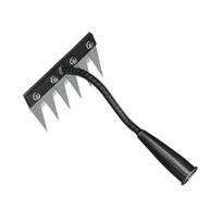 Weeding Rake with Sharp Tines Manganese Steel Head Weeder Rakes M