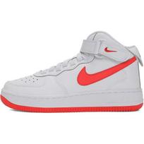 Nike Air Force 1 Slip Resistant Abrasion Resistant Mid top Kids' Skateboarding Shoes White Kids' FN1193-106 38