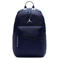 Jordan 29L Air Patrol Logotipas Užtrauktuko užsegimas Poliesterio kuprinė Unisex kuprinė Tamsiai mėlyna MA0924-U90 Marine Blue black