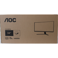 AOC CU34B3E Curved 34" 3440x1440/21:9/300cd/m2/4ms HDMI, DisplayPort, USB, Audio out | Warranty 36 month(s) | PAŽEISTA PAKUOTĖ | CU34B3ESO