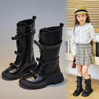 Girls' Boots Winter New Girls' Long Boot Fashion Girl Martin Boot Anti slip Children's Princess Boots Versatile Girl Tall Boots 21insole13.5cm