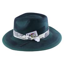 Hot Sale Old Woolen Top Hat Factory  Fashion Printing Webbing Decoration Men'S And Women'S Flat-Brimmed Felt Hat L（58-60cm）