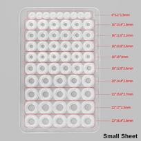 1Sheet S/L Faucet O-Ring Sealing Gasket Leak-proof High Temperature Resistant Pipe Connection Gasket Elastic Replacement