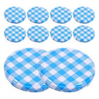 50pcs Reusable Metal Sealing Lids For Mason Jars Airtight Tinplate Caps Wide Mouth Canning Jar Lids Leakproof Storage Covers For
