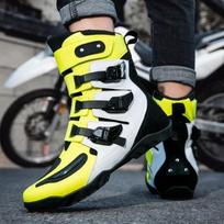 Motorcycle Boots Men Motorcycle Riding Shoes Ankle Shoes Gear Shifting Pads Ultrafine Fiber Upper Motorcyclist Boots Size 37-47 37