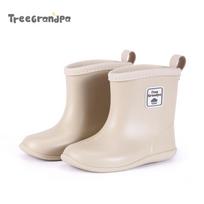 Children's Lightweight Non-slip Mid-calf Rain Boots for Toddlers - Boys & Girls Soft Sole Water Shoes Size 13