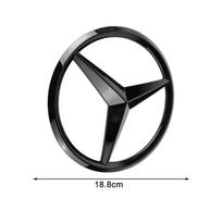 1Pcs ABS Car Front Grille Badge Decal Cover Emblem Stickers For Mercedes benz AMG W204 W203 W212 W211 W124 W210 GLC GLE E CLA GLA W205 W211 W213