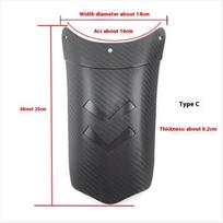 1 Set Splash Guard Universal Motorcycle Lengthen Front  Rear Or Front Wheel Extension Mudguard For Motorbike as the picture