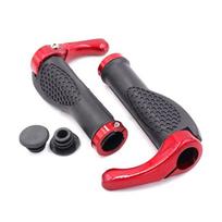 Mountain Bike Handlebar Grips Non Slip Comfortable Cycling Accessories For Outdoor Sports raudona