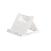 Mini Creative nešiojamas universalus sulankstomas plastikinis telefono laikiklis Nešiojamas planšetinio kompiuterio laikiklis Reguliuojamas lankstus sulankstomas „Lazy Desktop“ mobiliojo telefono stovo laikiklis 1PC balta