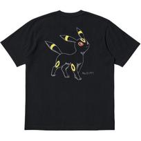 Uniqlo × Pokemono bendradarbiavimas SS25 Animacinis raštas Raidžių spaudinys Laisvas kirpimas Apvalus kaklas Trumpomis rankovėmis Marškinėliai Vyriški viršutiniai drabužiai Juoda 480350-09 L gray