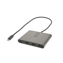to HDMI Quad Display Converter to HDMI 4 Output Converter 1080p 60Hz USB Connection HDMI Expansion Adapter Windows Only Compatible USBC2HD4