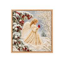 Christmas Kit for Adults, 5D Full Drill DIY, Round Painting for Home Wall Decor One Size