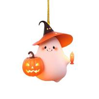 Halloween Ornament Cute Ghost Pumpkin Decor Car Interior Decor Pendant B