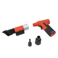 Turbo Jet Fan 120000 RPM Powerful Handheld Portable Mini Air Duster for Pet Hair Drying Sport Cooling Red raudona