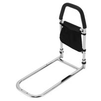 Bed Side Handrail Safety Bed Rails Hand Guard Grab Bar for Seniors with Storage Bag Household Use