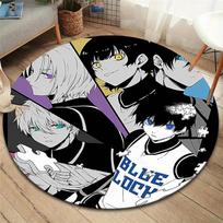 BLUE LOCK Round Area Rug,Carpet Rug for Living Room Bedroom Sofa Playroom Decor,Non-slip Floor Mat 80cmx80cm