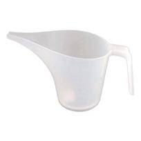 1000 ml plastikinis kepimo pyragas, aštrus snapelis piltuvo matavimo puodelis su svarstyklėmis balta