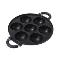 7 Hole Cooking Cake Pan Smooth Omelette Pan Non-Stick Frying Pan for Octopus