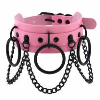 Black Gothic Punk Choker Goth Chain Collar Dark Fashion Leather Chocker Harajuku Rock Necklace Witch Grunge Festival Accessories High Quality