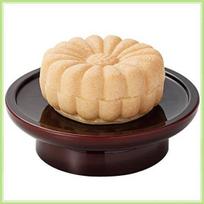 Food Japanese monaka sample sweets, chrysanthemum-shaped