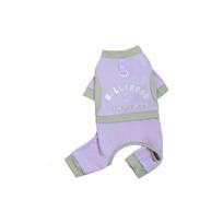 Ice Silk Dog Cooling Jumpsuit Thin Breathable Dog Four Legged Clothes Soft Fashionable Pet Sunscreen Clothes (Purple,XS)