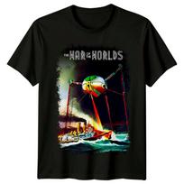 Pasaulių karas (1953 m) Filmo plakato įkvėpti unisex marškinėliai Retro 50-ųjų tee 5XL įvairiaspalvis