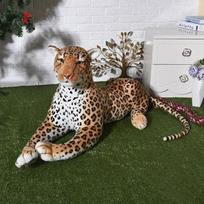 40~90cm Gyvas gulintis leopardas juodoji pantera pagalvė Imituoti gyvūnai minkštas pliušinis lėlės modelis kambario dekoras ornamentas vaikų dovana 88cm