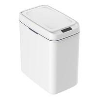 Bekontaktė automatinė išmani šiukšliadėžė su plonu dizainu voniai Battery white