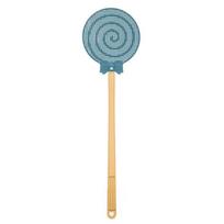 Fly swatter cute household simple cartoon large plastic long handle thick mosquito swatter plastic fly swatter 1pc