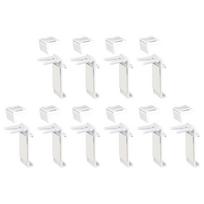 Blind Brackets No-Drill Pack Of 10 Double Roller Blind Clamp Brackets For Window Blind Brackets Hundred Fold Curtain Part Set