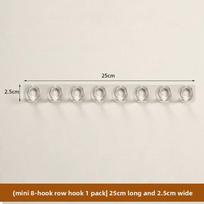 Mirror Cabinet Door Rear Anti Winding Wall Mounted Non Perforated Bracelet Earring Linked Hook 1pcs