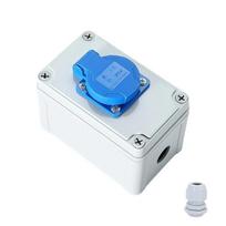 Weatherproof 3 Hole 16A Power Outlet Protective Case Impact Resistant Designs Enclosures Box for Indoor Outdoor Use