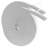 Self-Adhesive Windproof Weather Stripping Door Window Sealing Strip Soundproof Draught Excluder White 1.5cm-2 Rolls