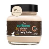 mCaffeine Choco Body Butter 250Gm Pack of 1 For Dry Skin Moisturizer With Cocoa Butter & Caffeine white