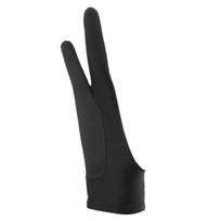 1 Pcs Drawing Gloves Breathable Prevent Mess Up Anti-mistouch Function Artist Gloves Stretchy Soft Fabric Protect Screen with Two Finger M juoda