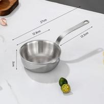 Nerūdijančio plieno aliejaus puodas 12 cm kiaušinių keptuvė mini sriubos pieno puodas puodas maisto gaminimui apsaugota nuo nuplikymo virtuvės įrankis virtuvės reikmenys