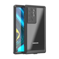 IP68 360° atsparus vandeniui dėklas telefonams Samsung S25 S24 S23 S22 S21 S20 FE S10 Note 20 Ultra Plus A16 A26 A36 A52 A35 A55 5G For Samsung S25 juoda