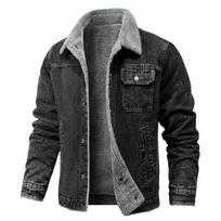 Men Winter Black Denim Jackets Fleece Warm Coats Good Quality Male Casual Winter Jackets Outwear Casual Coats Winter Clothes 5XL M
