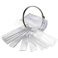 Rectangle Nail Art Display Swatch Plate UV Gel Polish Color Card Template For Fake Nails Practice Making Manicure Tool