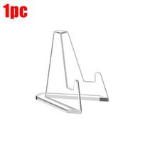 1-100pcs Cards Holder for Trading Card Support Set Arcylic Triangle Card Display Stand Waterproof Transparent Protector gray