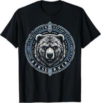 Viking Shirt For Men Viking Berserker Bear Gift Unisex T-Shirt S