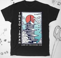 26 Japan T-shirt Japanese Art Shirt with Saying Japan Asian Art Unisex Tee Unisex T-Shirt S