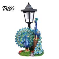 Peacock Outdoor Decor Solar Light Decor, Garden Statue with Lantern for Weather Resistant Patio Lawn Pathway Landscape Decoration, Gifts Mother's Day