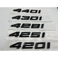 Gloss Black Car Emblem Lettering for BMW 420i, 425i, 428i, 430i, 440i Standard