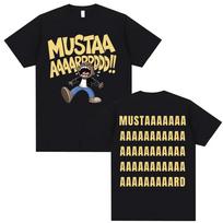 Kendrick Lamar Mustard T-shirt Unisex Harajuku Hip Hop Short Sleeve Pop Music Casual Men's Large Cotton T-shirt XS