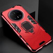 Suitable for Huawei Mate70pro Armor Mobile Phone Case Nova13 Ring Car Bracket Magic7 Fall-proof Cover P60 Huawei Mate70 raudona