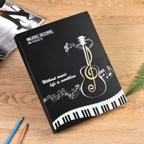 A4 Non-Reflective Sheet Music Binder: 8+ Layer Insert Folder for Piano & Sheet Music. black