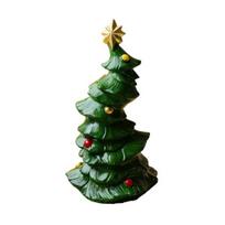 Yousheng Mini Christmas Tree Figurine Cartoon Snowman Resin Statue Holiday Party Home Office Desktop Decoration Ornament Festival Gift Christmas Tree