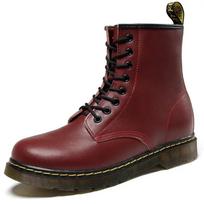 High Top Men's Shoes Classic Leather Boots Fashion Black Ankle Boots Outdoor Motorcycle Breathable Boots Women's Boot Size 35